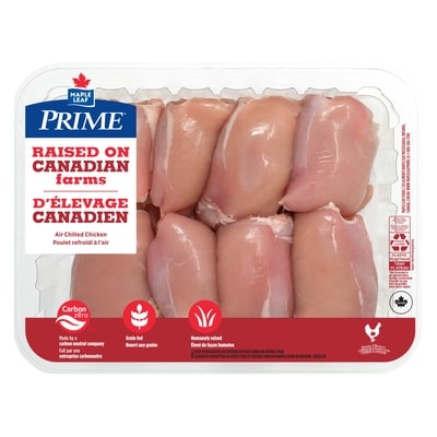 Maple Leaf Boneless Skinless Chicken Thighs, Raised on Canadian Farms 1 ea, $13.00/1ea