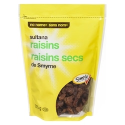 No Name Sultana Raisins 375 g, $1.60/100g