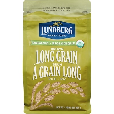 Lundberg Organic Brown Long Grain Rice 907 g, $1.21/100g