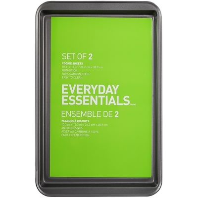 Everyday Essentials 2 Piece Medium Cookie Sheet Set 2x1.0 ea, $7.50/1ea