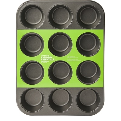Everyday Essentials Non-Stick Carbon Steel 12 Cup Muffin Pan 1 ea, $11.99/1ea