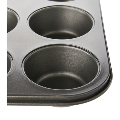 Moule à muffins de 12&nbsp;unités en acier au carbone antiadhésif