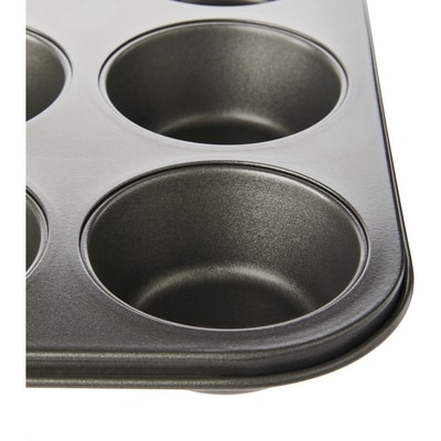 Moule à muffins de 12&nbsp;unités en acier au carbone antiadhésif