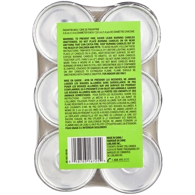 Ensemble de bougies chauffe-plats géantes blanc