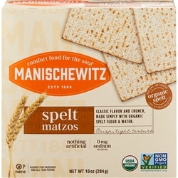 Organic Spelt Matzo Crackers
