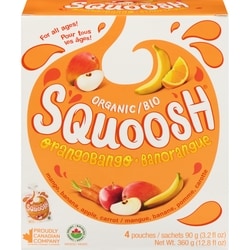 Kids Gourmet Squoosh purée biologique Courgébleuet 4x90.0 g, 1,80 $/100g