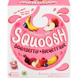 Kids Gourmet Squoosh purée biologique Bleuetraue 4x90.0 g, 1,80 $/100g