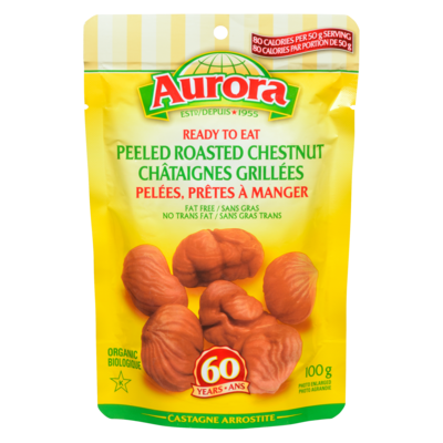 Aurora Châtaignes rôties 100 g, 3,50 $/100g