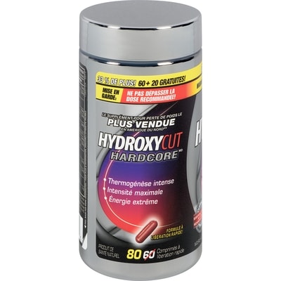 Hydroxycut Hydroxycut Hardcore 60 ea, 0,80 $/1ch