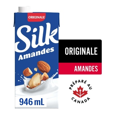 Silk Boisson aux amandes , originale, sans produits laitiers, longue conservation 946 ml, 0,32 $/100ml