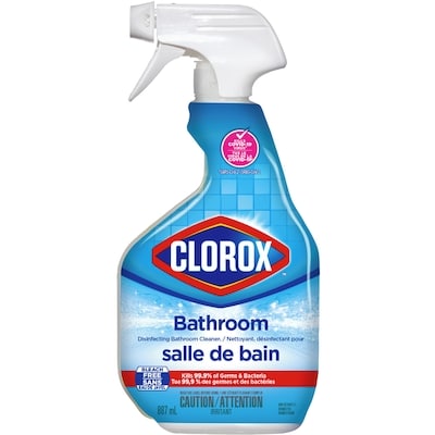Clorox Disinfecting Bathroom Cleaner Spray 887 ml, $0.62/100ml