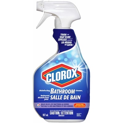 Clorox Nettoyant1 désinfectant pour salle de bain en vaporisateur 887 ml, 0,62 $/100ml
