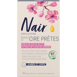 Wax Ready Strips for Legs and Body with 100% Naturally Sourced Rice Bran Oil