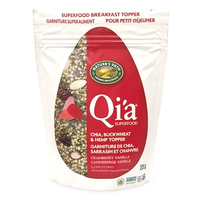 Nature's Path Organic Cranberry Vanilla Chia, Buckwheat & Hemp Breakfast Topper Cereal 225 g, $4.22/100g