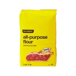 Sans Nom Farine tout-usage 5 kg, 0,14 $/100g