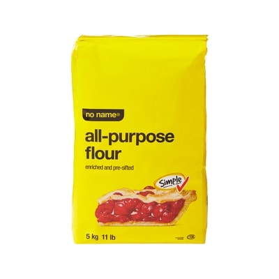 Sans Nom Farine tout-usage 5 kg, 0,16 $/100g
