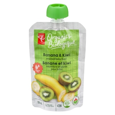 PC Biologique Banane Et Kiwi 128 ml, 0,78 $/100ml