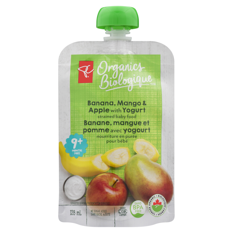 Organic Banana, Mango & Apple Yogurt