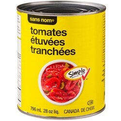 No Name Sliced Stewed Tomatoes - 796 ml | Zehrs
