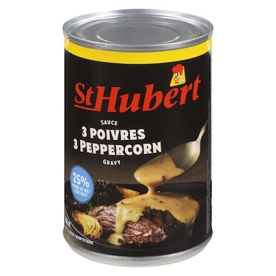 St Hubert Sauce aux poivres réduite en sel 398 ml, 0,42 $/100ml