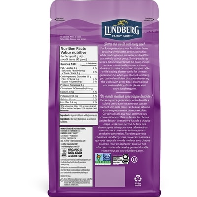 Biologique Californie Blanc Jasmine Riz
