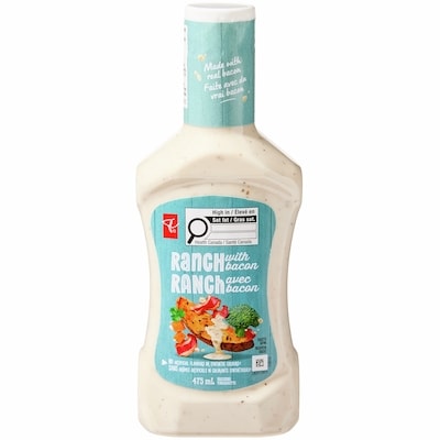 President's Choice Ranch with Bacon Dressing 475 ml, $0.80/100ml