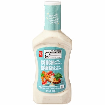 le Choix du Président Vinaigrette Ranch au bacon 475 ml, 0,95 $/100ml