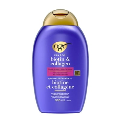Ogx Revitalisant volumisant épaisseur et abondance + biotine et collagène 385 ml, 3,11 $/100ml