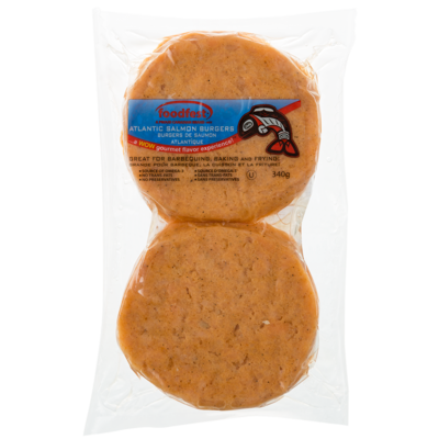 Foodfest Salmon Burgers 340 g, $2.35/100g