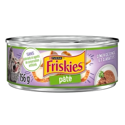 Purina Friskies pâté nourriture humide pour chats dinde et abattis 156 g, 0,64 $/100g