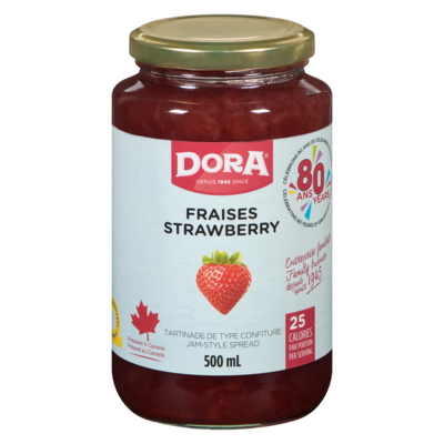 Dora Jam-Style Spread Strawberry Light    500 ml, $1.00/100ml
