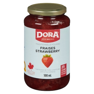 Dora Dora Tartinade Fraises Legere 500 ml, 0,90 $/100ml