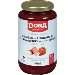 Dora Jam-Style Spread Strawberry and Rhubarb Light  500 ml, $0.90/100ml