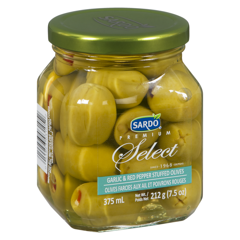 Garlic & Red Pepper Stuffed Olives