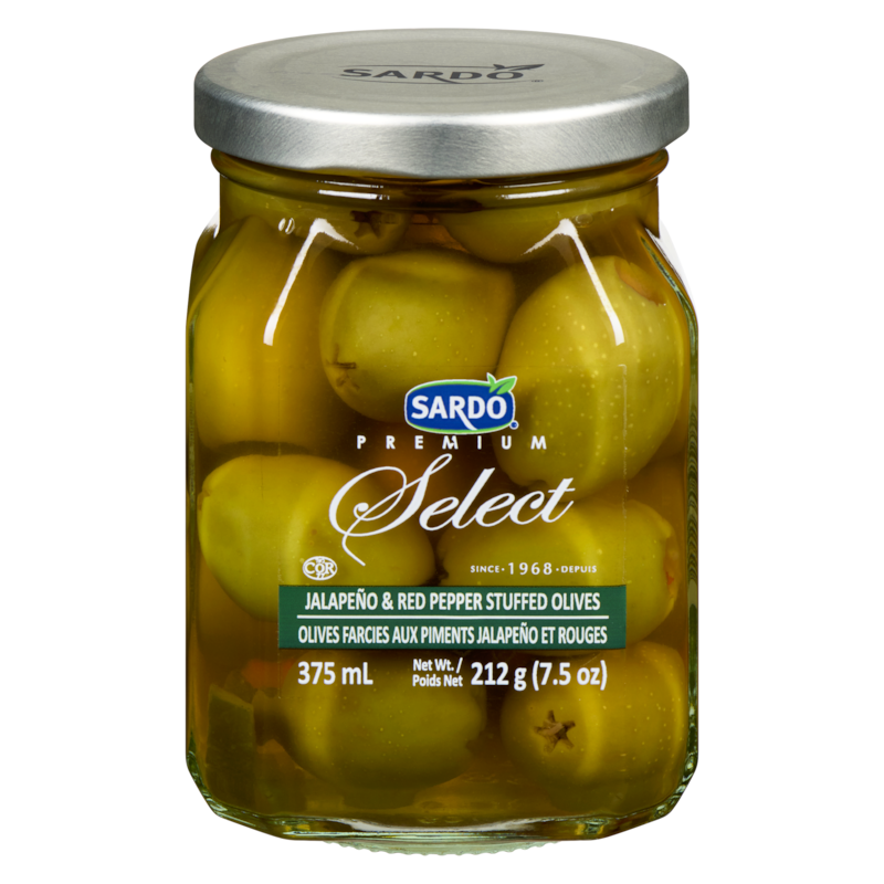 Jalapeno & Red Pepper Stuffed Olives