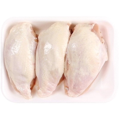 null Chicken Breast, Bone-in, Skin-on $11.88/1kg $5.39/1lb