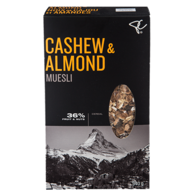 PC Black Label Cashew & Almond Muesli 540 g, $1.11/100g