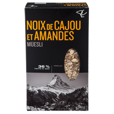 PC Collection noire Müesli Amandes Et Noix De Cajou 540 g, 1,20 $/100g