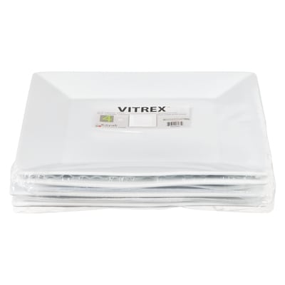 Vitrex Assiettes carrées 10,5 po 4x1.0 ea, 5,75 $/1ch