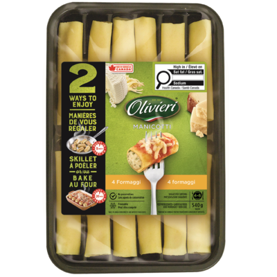 Olivieri Four Cheese Manicotti 540 g, $2.22/100g