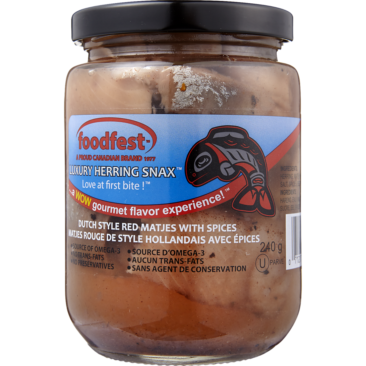 Foodfest Kosher Red Matjes Herring with Spices 240 g, $3.54/100g