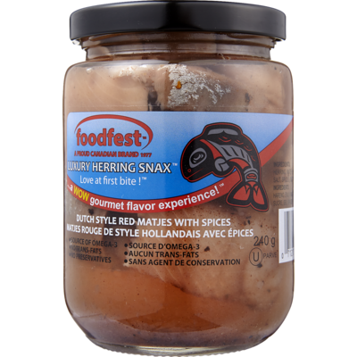 Foodfest Kosher Red Matjes Herring with Spices 240 g, $2.50/100g