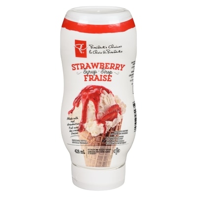 President's Choice Strawberry Syrup 428 ml, $1.28/100ml