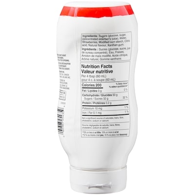 Sirop aux fraises