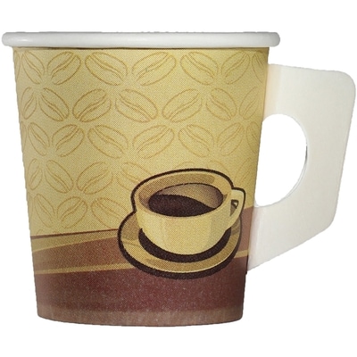 Conglom 4oz Paper Cups with Handle, 20 Per Pack 20 ea, $0.05/1ea