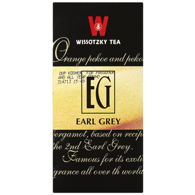 Wissotzky Thé Earl Grey casher 25 ea, 9,33 $/100g