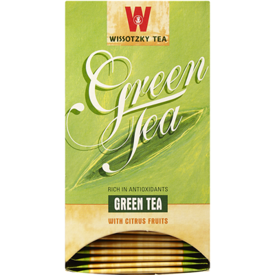 Wissotzky Green Tea With Citrus Fruits 20 ea, $16.63/100g