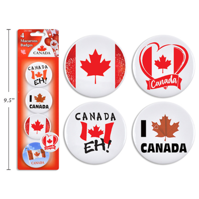 null Canada Buttons Pin 4x1.0 ea, $0.50/1ea