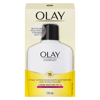 Olay Lotion hydratante Complet avec FPS 15 pour peau normale, 120 mL 120 ml, 9,99 $/100ml