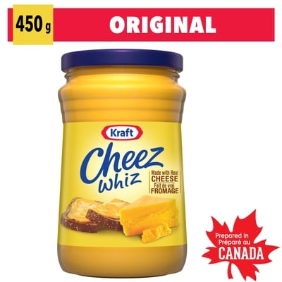 Kraft Cheez whiz tartinade de fromage 450 g, 1,66 $/100g
